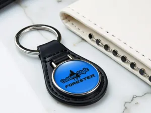 Subaru Designer Keyring Durable Leather Force Edition